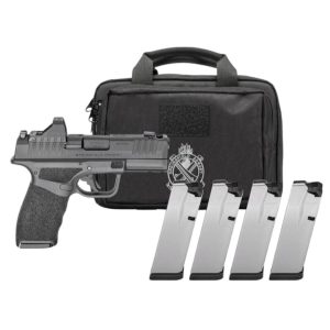 Springfield Gear Pac Hellcat Pro Comp OSP Handgun 9mm Luger 15(1)&17(3)rd Magazines 3.7" Barrel Green Dot & Bag