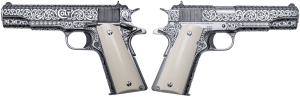 COLT GOVERNMENT 1911 SILVERADO 45ACP PISTOL FULL ENGRAVED/IVORY GRIP 7RD MAGAZINE 1-300 UNITS