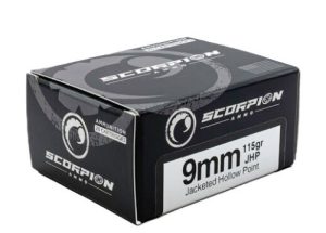 SCORPION 9MM LUGER - 115GR JHP 20RD 10BX/CS