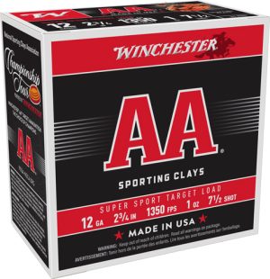 WINCHESTER AA 12GA 2.75 1OZ - #7.5 1350FPS 250RD CASE