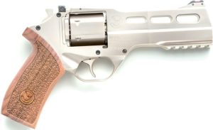 CHIAPPA RHINO 50DS 357MAG - 5" ADJ. SIGHT CHROME/WALNUT.