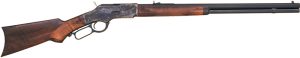 CIMARRON 1873 DELUXE 357/38 - 24" OCTAGON CC/BLUED PG WALNUT