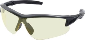 HOWARD LEIGHT ACADIA GLASSES - BLACK FRAME/AMBER LENS