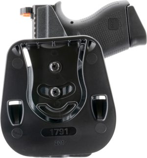 1791 KYDEX OWB PADDLE HOL MULT - -FIT RH FOR GLOCK 43/43X BLACK