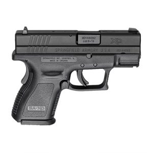XD SUB-COMPACT 9MM LUGER 3'' BBL (2)10RD MAGS BLACK